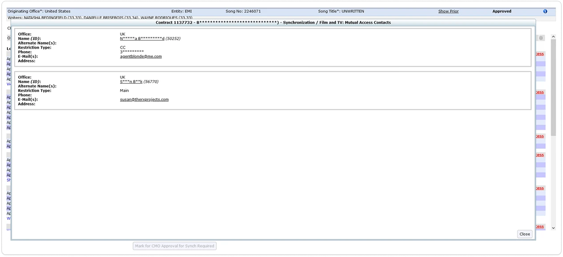 Legacy workflow screen 03